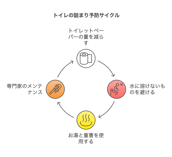 和式トイレのつまりを予防するためにできること