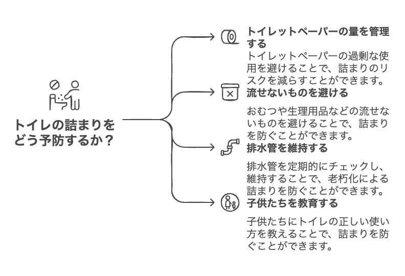 詰まりやすい原因と予防法